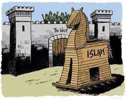 Islam Trojan Horse Cartoon