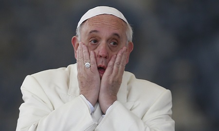 pope francis astonished