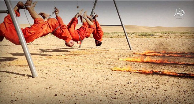 ISIS burns alive
