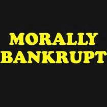 morally bankrupt