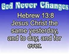 God never changes